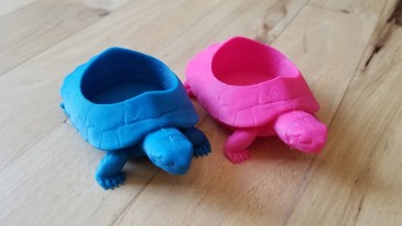 Turtle 3D Printed Planter 4"