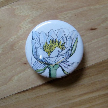 Water Lily Pinback Button