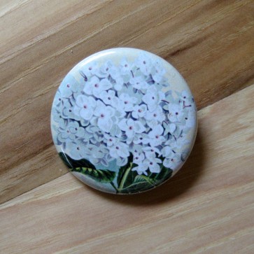 Hydrangea Pinback Button