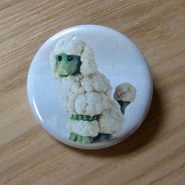 Cauliflower Dog Pinback Button