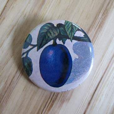 Plum Pinback Button