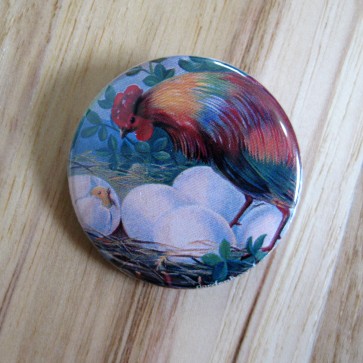 Hatching Chick Pinback Button