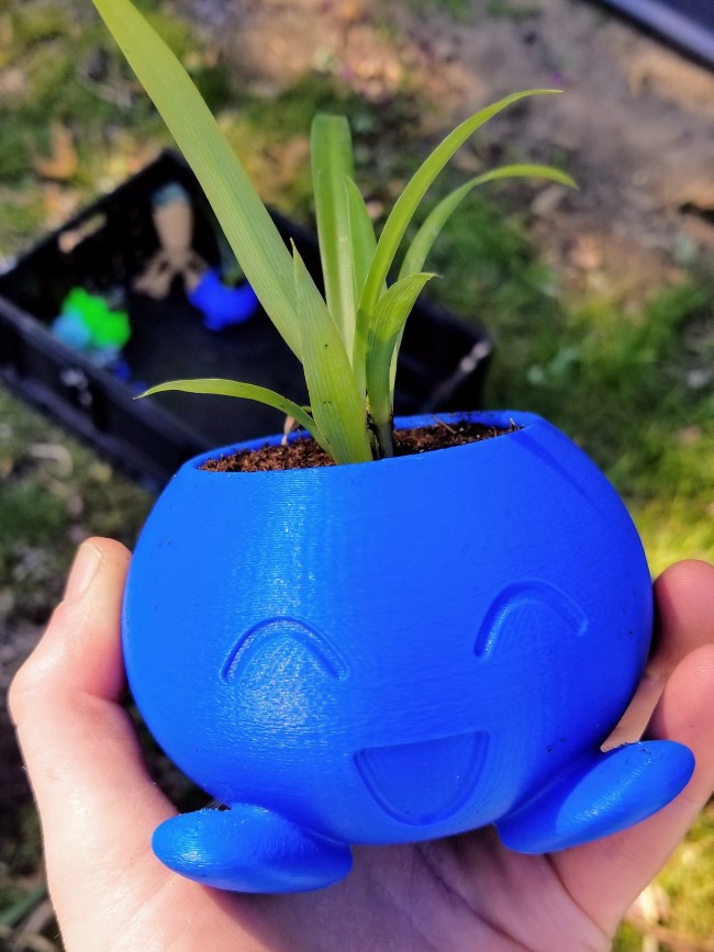 Pokemon Oddish 3d Printed Planter Garden Hoard Certified