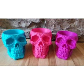 Day of the Dead Skull 3D Printed Planter