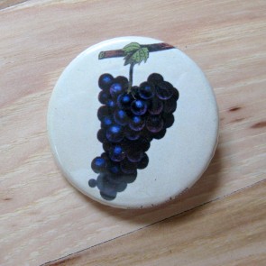 Purple Grapes Pinback Button