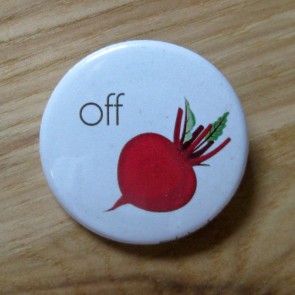 Off Beet Pinback Button