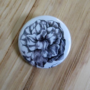 Double Petunia Pinback Button