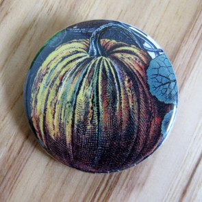 Botanical Pumpkin Pinback Button