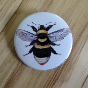 Bumble Bee, Spread Wings Pinback Button