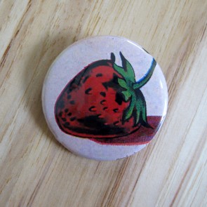 Strawberry Pinback Button