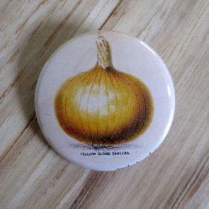 Yellow Globe Danvers Onion Pinback Button