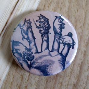 Pig Fingers Pinback Button