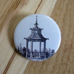 Garden Pagoda Pinback Button