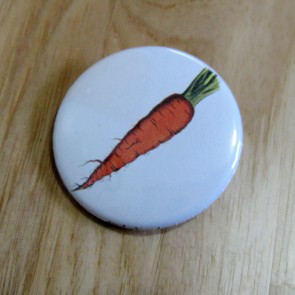 Carrot Pinback Button