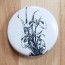 Iris Floral Pinback Button