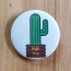 High Five Cactus Pinback Button
