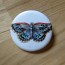 Blue Butterfly Pinback Button