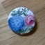 Hydrangea and Rose Floral Pinback Button