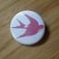 Pink Swallow Pinback Button