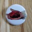 Raspberry Hand Pinback Button